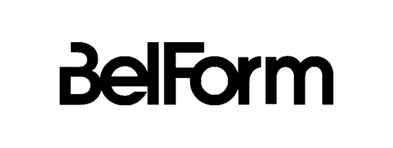 BeForm-Logo in schwarzer Schrift auf transparentem Hintergrund.