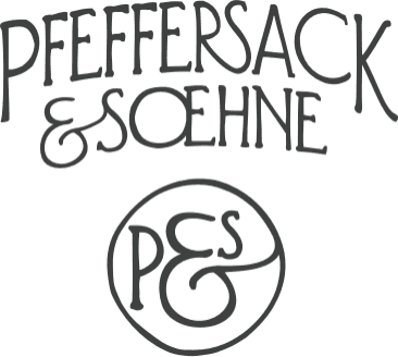 Logo von Pfeffersack & Söhne mit dem kreisförmigen P&S-Emblem.